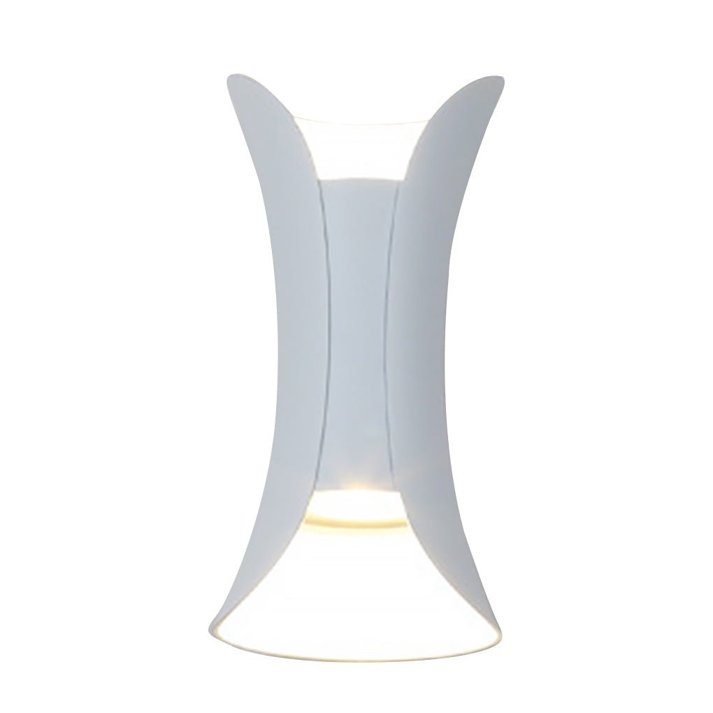 Águeda wall light interior detail showing curved form and light diffusion