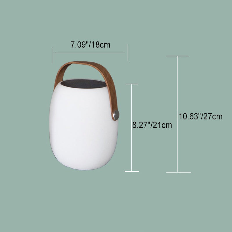 Aire portable outdoor lantern Small size dimensions, 7.09 in / 18 cm width, 8.27 in / 21 cm depth, 10.63 in / 27 cm height