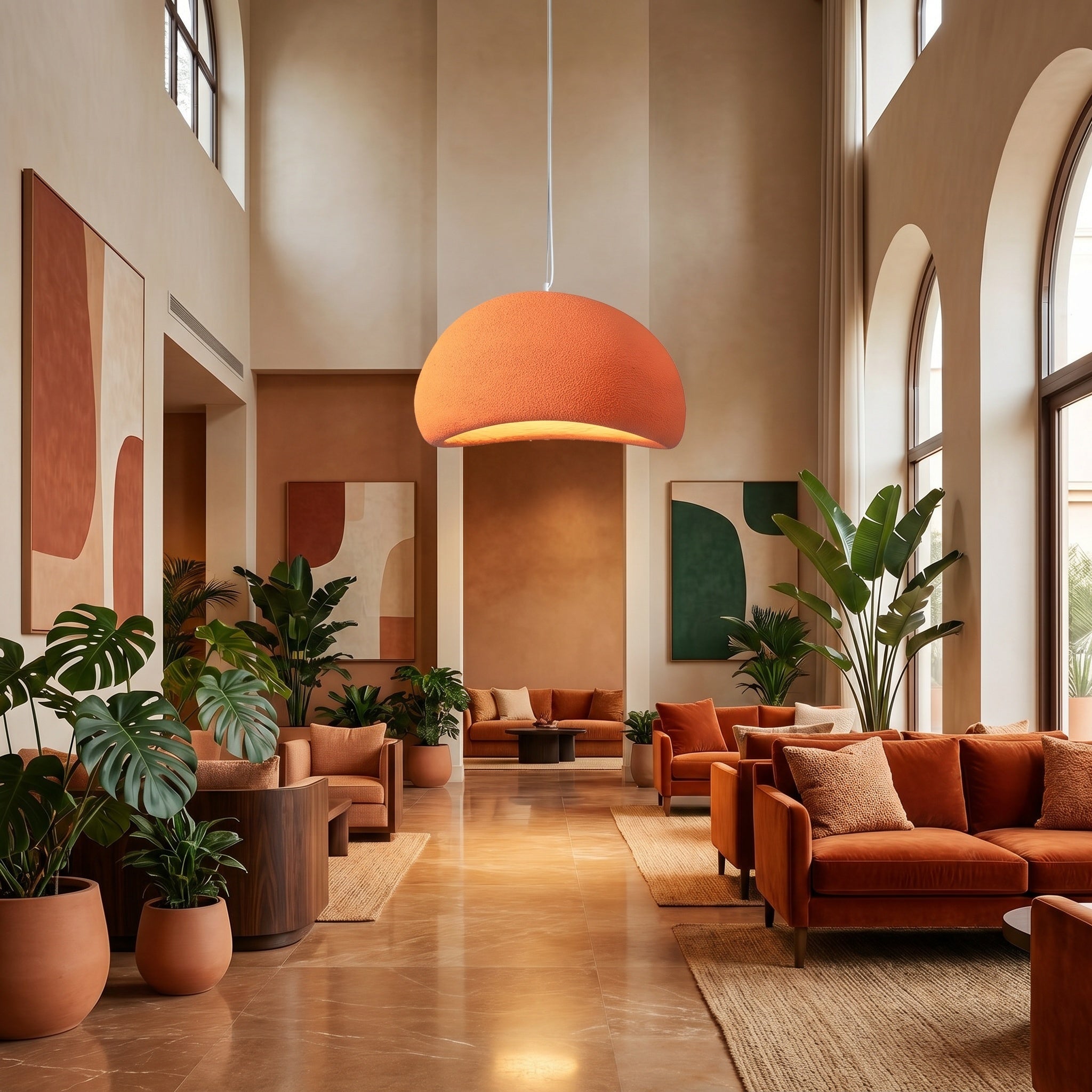 Mosteiros. polystyrene cloud pendant light suspended over a bedroom reading nook