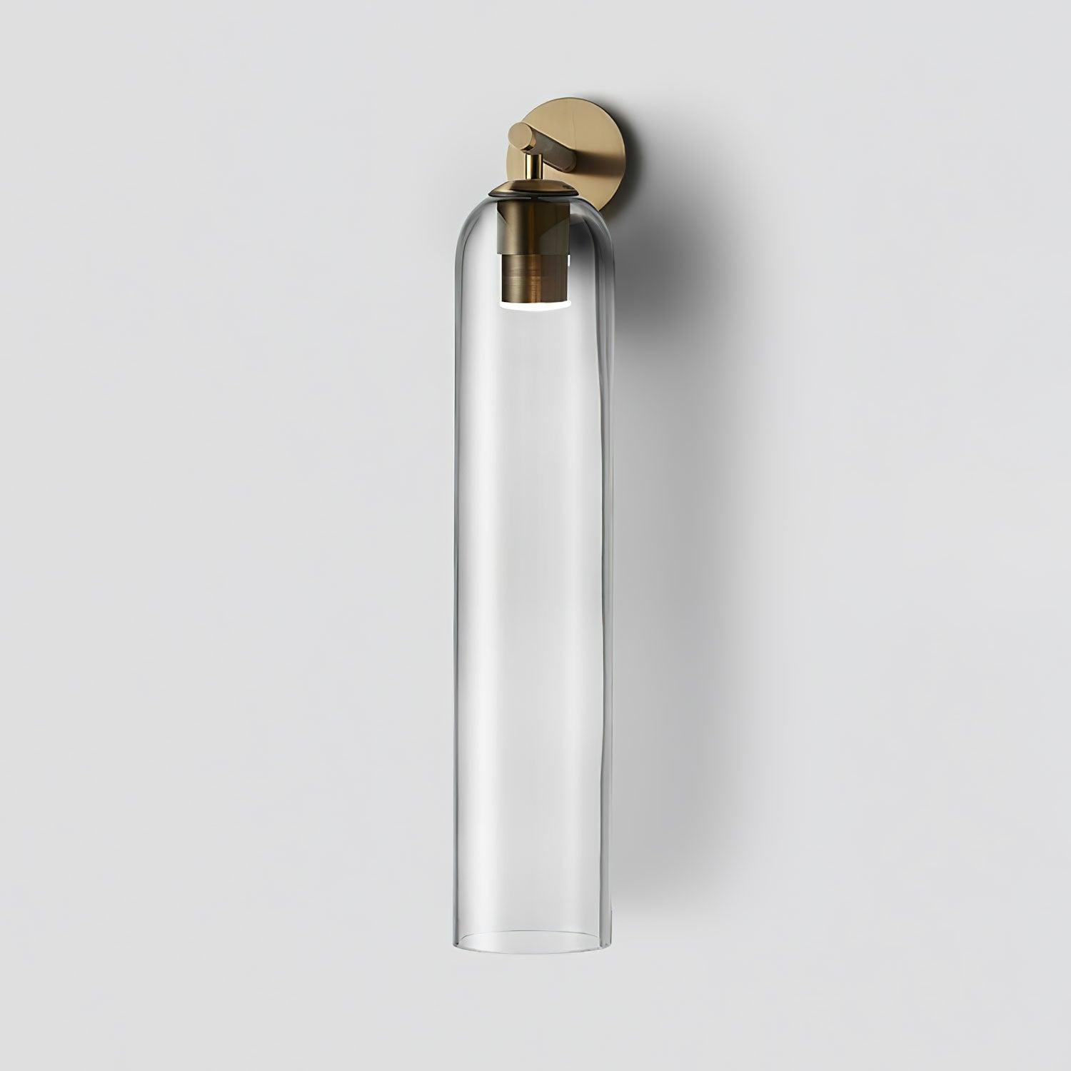 Sortelha mouthblown glass wall sconce primary front shot on studio background