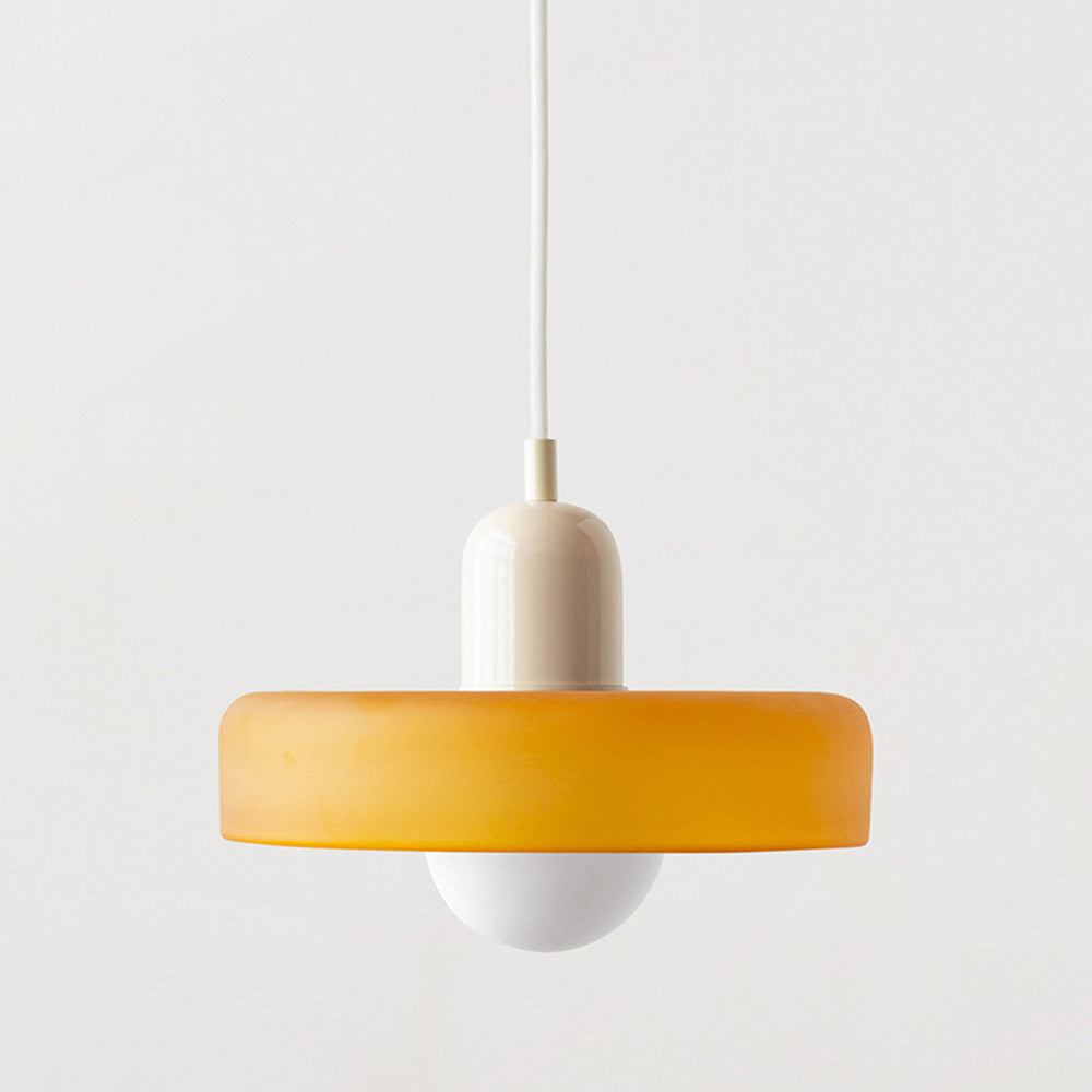 Bragança Stained Glass Orb Pendant Light three quarter studio view of the pendant shade