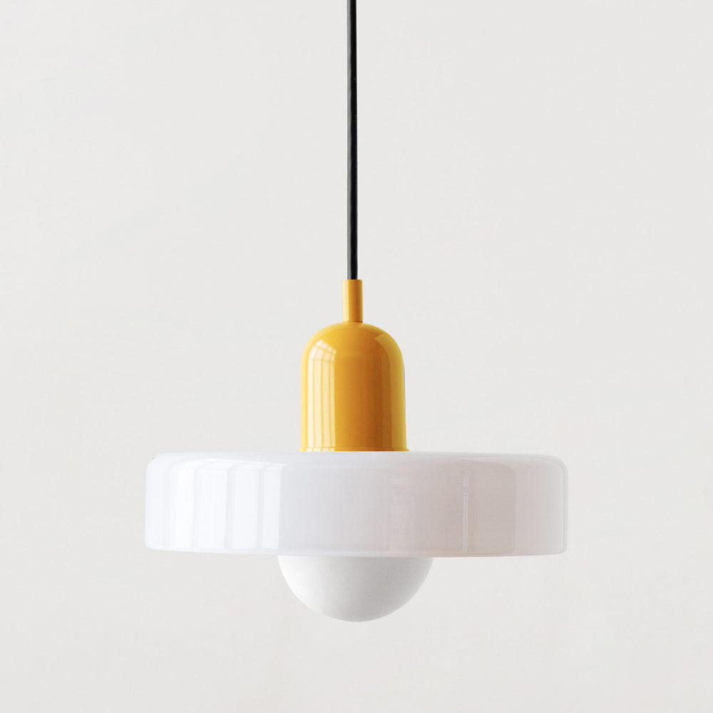 Bragança Stained Glass Orb Pendant Light isolated cutout showing the cord and canopy