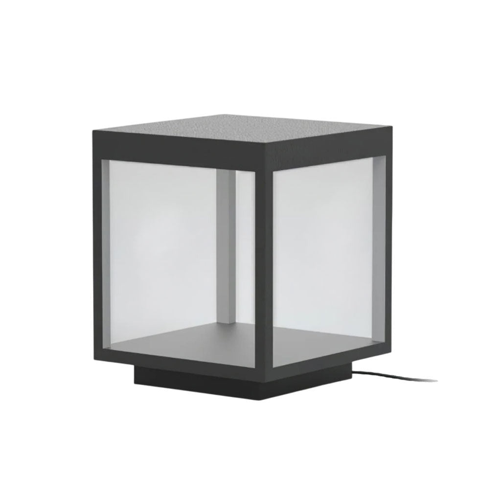 Large Alcabrichel post light installed on patio edge