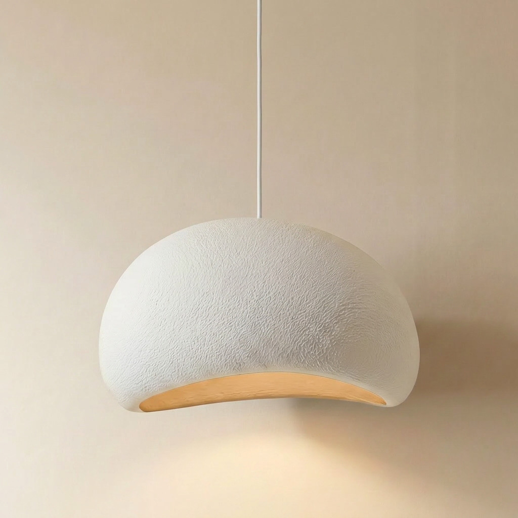 Mosteiros. polystyrene cloud pendant light shown straight on against a plain backdrop
